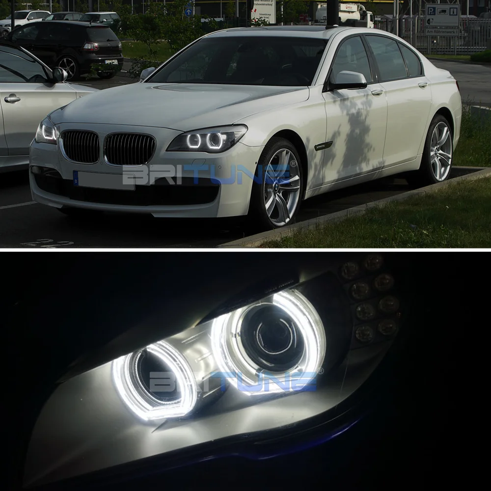 Глаза ангела для BMW F01 F02 аксессуары тюнинга F03 F04 730d 740d 740i 750i 760i ксеноновая фара DTM