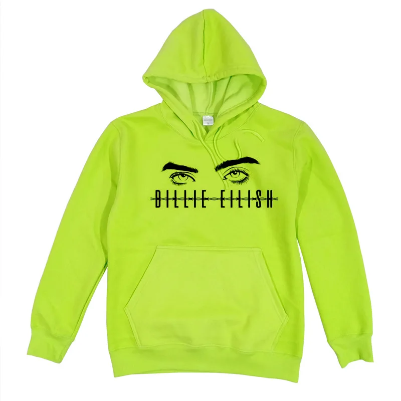 Billie Elish худи с глазами для женщин повседневный модный хип хоп пуловер уличная Kpop толстовка унисекс с длинным рукавом Harajuku Толстовка