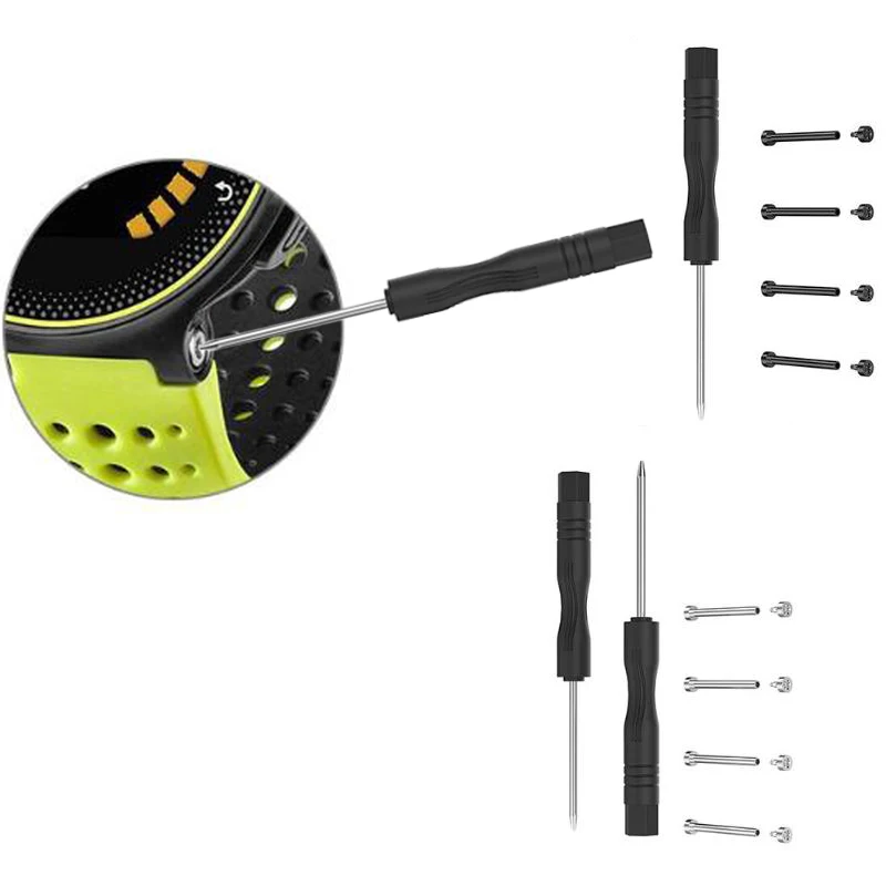 buy ALLOYSEED 15mm Smart Watch Band Strap Ear Rod Connecting Rod with Screwdrivers for Garmin Forerunner 235 220 230 620 630 735XT