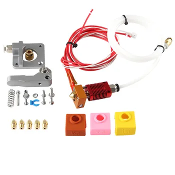 

For Ender 3/ 3S/ CR10 3D Printer Gray Metal Extruder MK9 Extruder Nozzle 1.75mm Filament Silicone Sleeve Upgrade Kit