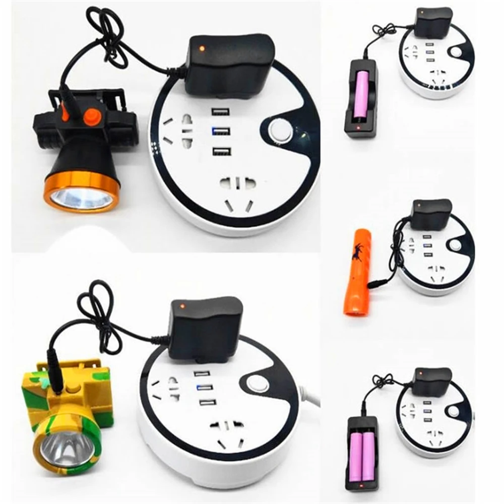 Charger Adapter charger adapter,battery charger,power supply adapter,battery charger adapter US EU DC4.2V 3.5mm Flashlight Power Supply 3.7V 500mA AC Smart 18650 Lithium Battery