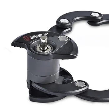 

High Security Bike Lock Heavy Duty Anti-Theft Bicycle Chain Lock Folding Alloy Hamburger Shape Lock For Road Mountain Bike