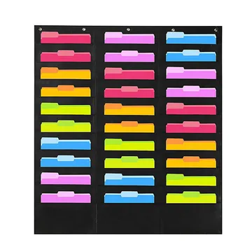 

Useful 30 Pockets Oxford Cloth Storage Hanging Bags Door Hanging Bag Magazines File Organizer Book Card Holder CaseWith Hook New