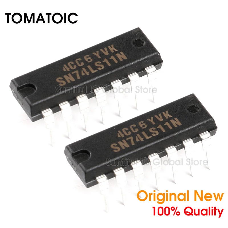 5 шт. SN74LS11N DIP14 SN74LS11 74LS11N DIP-14 тройные 3-входные положительные и шлюзы | Электроника