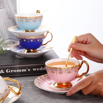 

Ceramic Coffee Mugs Creative Mugs With Spoon & Tray Breakfast Milk Tea Cup Drinkware Kitchen Bar Drinks Wedding Gift 200ML