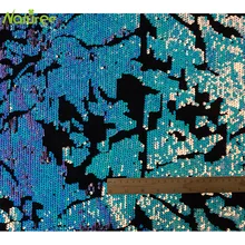 1 ярд полиэстер блесток ткань для одежды свадебное платье бархат снизу бисером Ткань Многоцветный флип блесток вышивка ткань