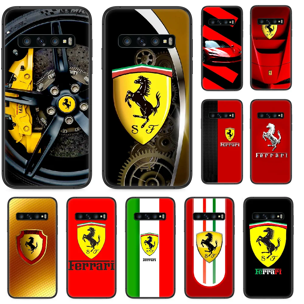 Роскошный автомобильный чехол Supercar Ferrari для телефона Samsung Galaxy Note S 8 9 10 20 Plus E Lite Uitra