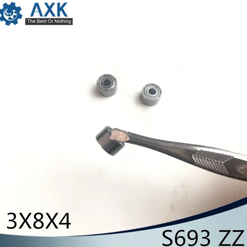 S693ZZ Bearing 3*8*4 mm ( 10PCS ) ABEC-1 440C Roller Stainless Steel S693Z S693 Z ZZ Ball Bearings