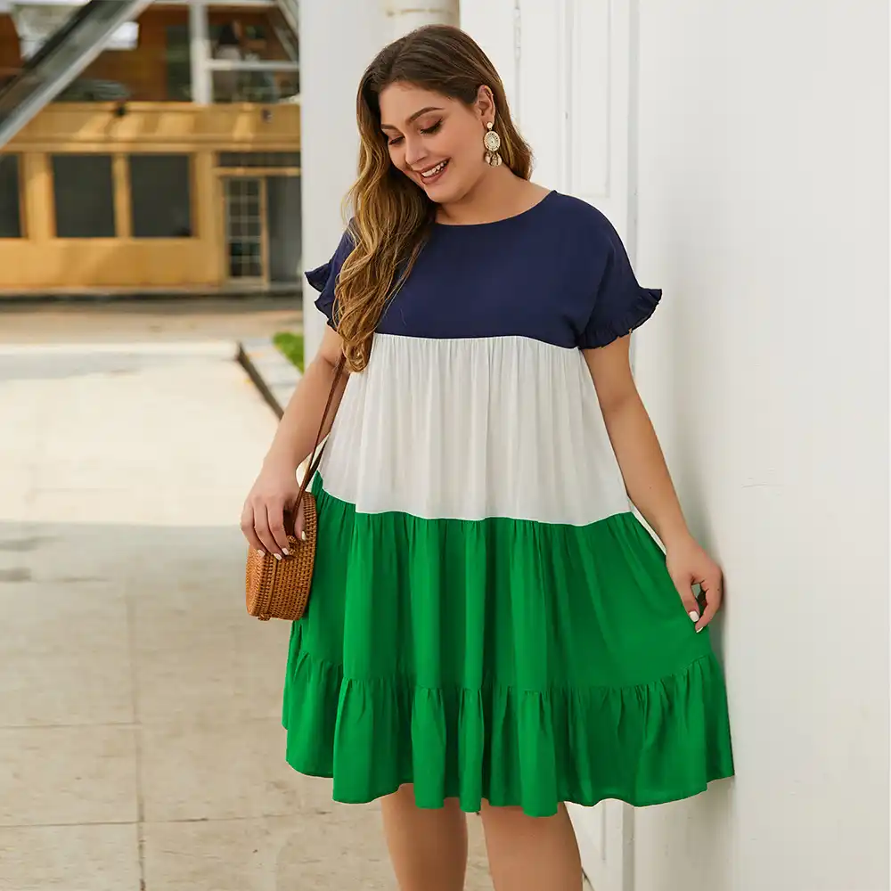 plus size cotton midi dresses