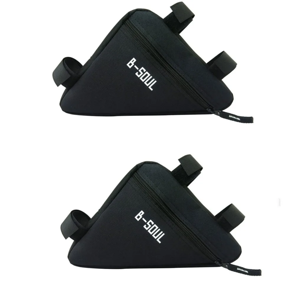 2pc Bicycle Frame Front Tube Bag Cycling Bike Pouch Holder Saddle Panniers #4C04 (7)