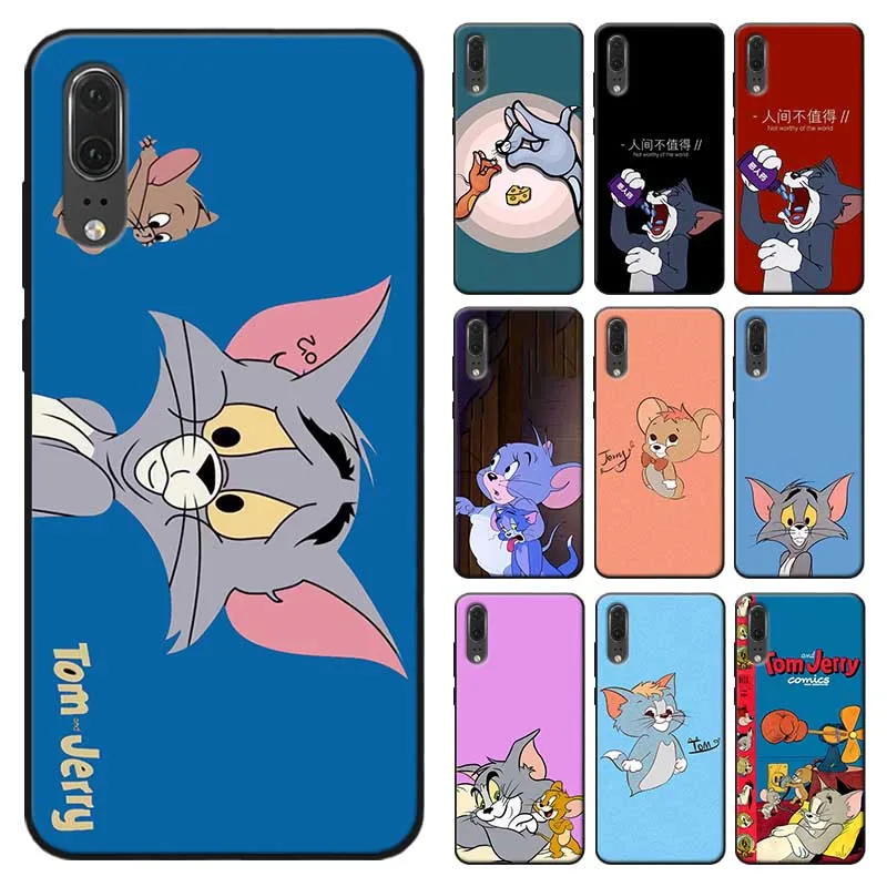 

Tom and Jerry for huawei honor 8x 10 20 10 lite 20 pro Soft silicone Cover Phone Case