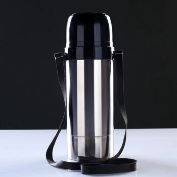

Thermos "Dorozhniy" 1s658, with a wide mouth, 1.5 l, 49 ° С, 24 h, on a belt 1303053