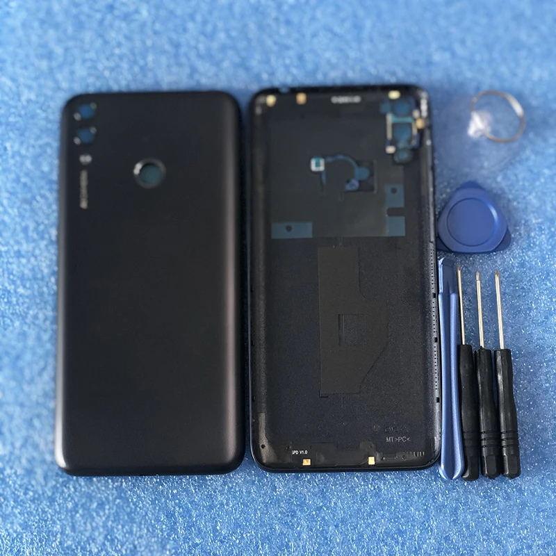 Чехол Axisinternational для 6,2" huawei Honor 8C BKK-AL10 на заднюю панель батареи+ боковые кнопки питания+ стеклянный объектив+ вспышка