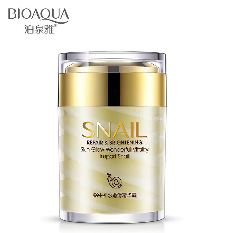 

BIOAQUA Snail Essence Face Cream Collagen Moisturizer Facial Ageless Anti Winkles Whitening Day and Night Cream Skin Care