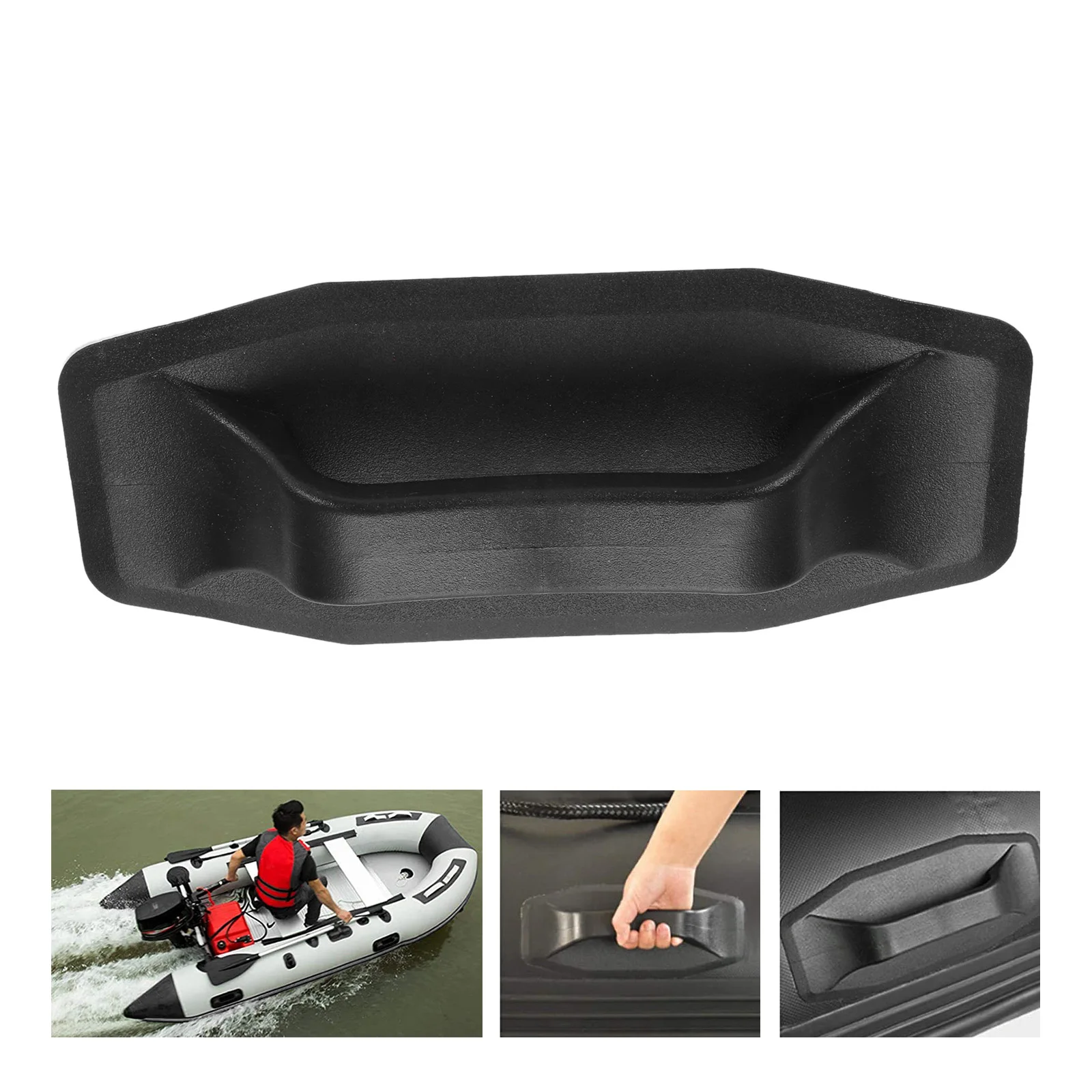 1Pc Kayak Canoa Maniglia Per Il Trasporto Plastica Nera Per Maniglie Per Gommone Corrimano Accessori Per Kayak Sostituzione