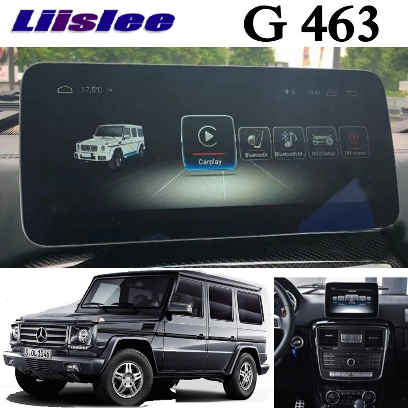 Liandlee автомобильный мультимедийный плеер NAVI CarPlay для Mercedes Benz MB G Class G63 G350 G500 W463 2012 ~