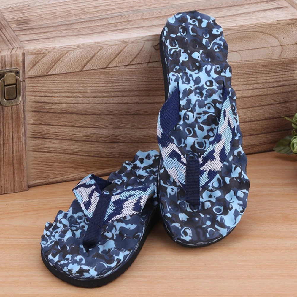 Men Summer Beach Wear Flip Plops Outdoor Wearing Slippers Camouflage Beach Flip Flops Shoes Sandals