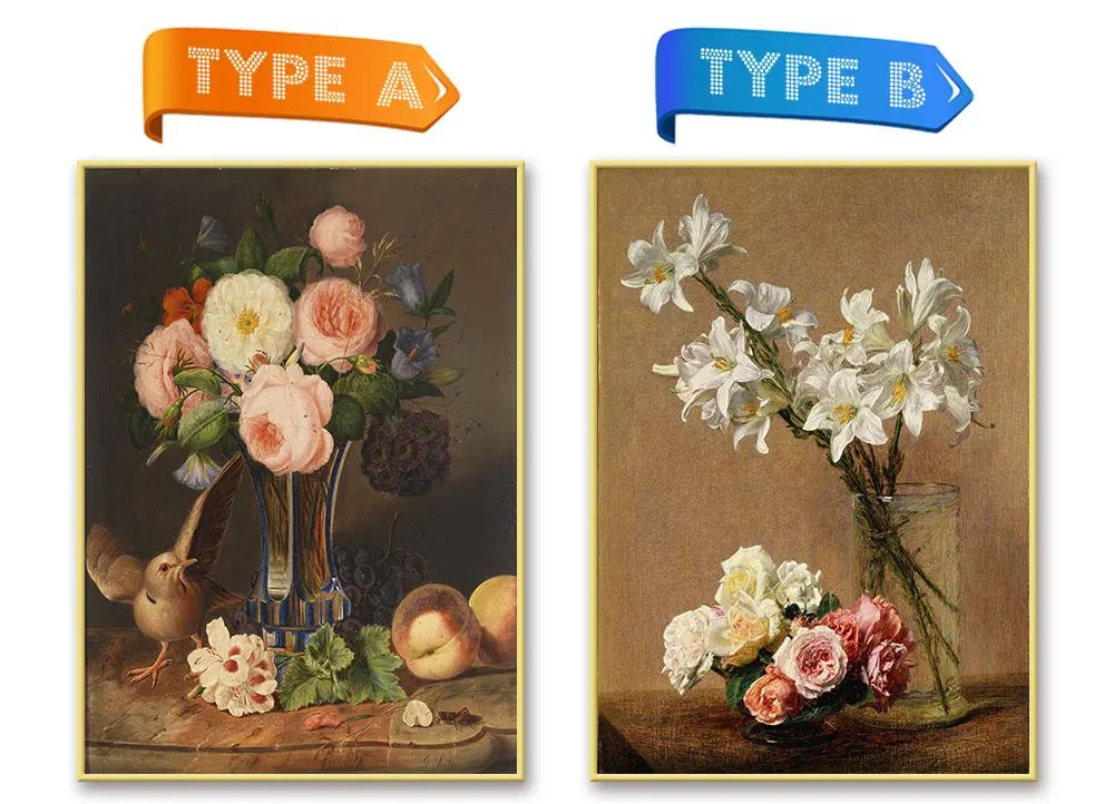 NCMF287-手绘花卉油画AB款