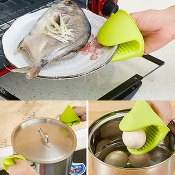 

Microwave Oven Glove Kitchen Baking Silicone Insulation Clip Non-Slip Insulation Insulation Gloves Household Clip