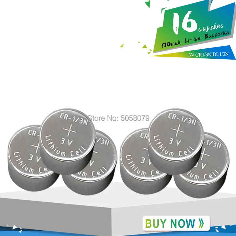 16PCS Disposable CR1/3N DL1/3N 2L76 K58L 5018LC CR11108 3V Battery