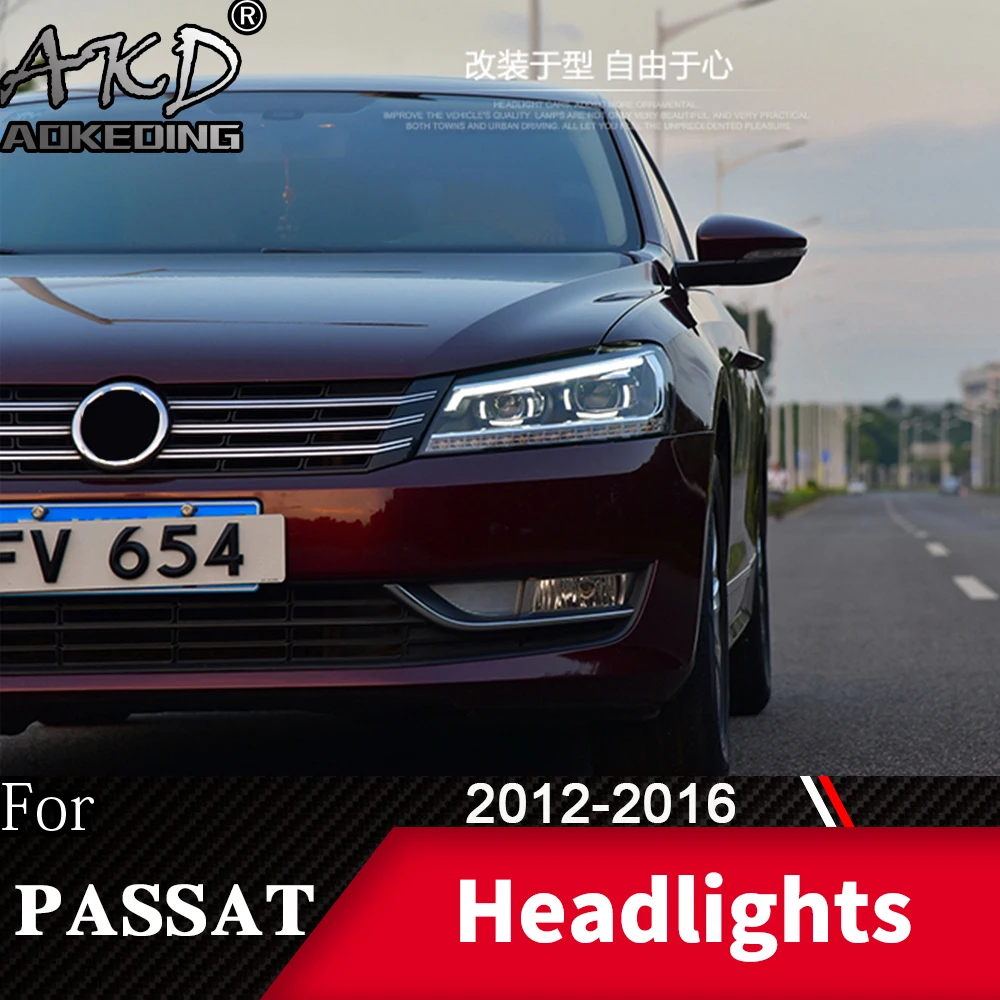 Головной фонарь для VW Passat B7 2012- Passat US головной светильник s противотуманный светильник s дневной ходовой светильник DRL H7 светодиодный Биксеноновая лампа автомобильные аксессуары