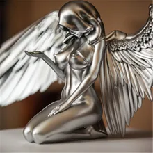 

3D Angel Wings Art Creative Sculpture Highly Detailed Sculpture Art Angel Wings Sculpture Room Decor Resin Sculpture Dropship