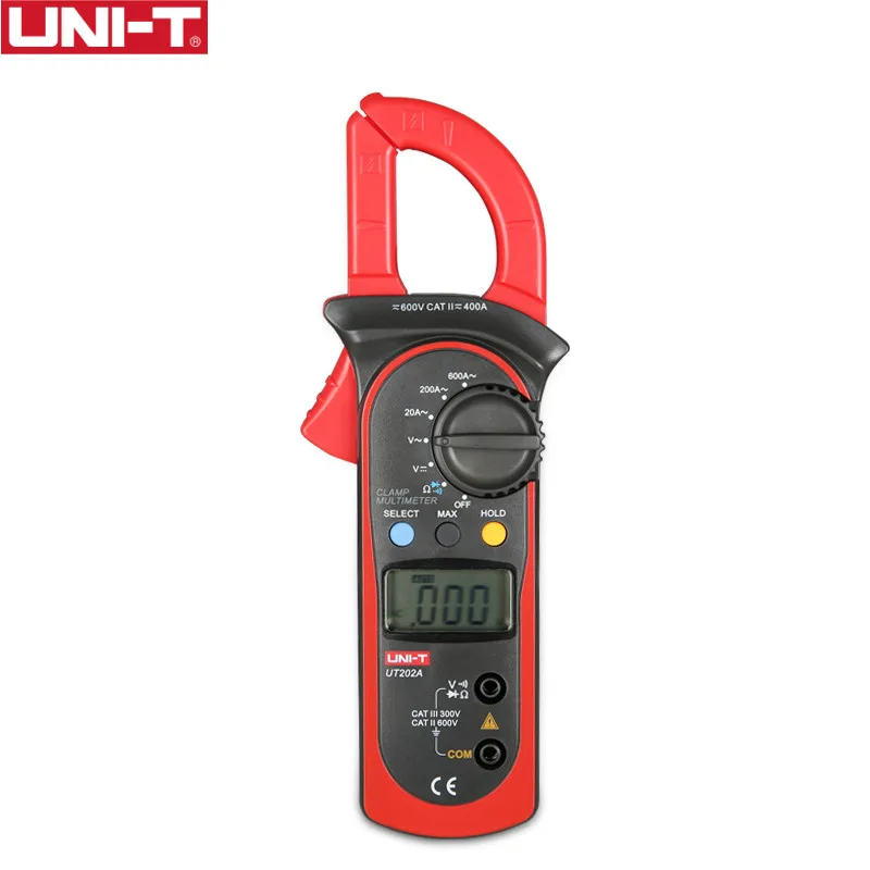 

UNI-T UT202A 400-600A Ditgital Current Clamp Meters diagnostic-tool Capacitance Tester NCV Test DC AC Multimeter