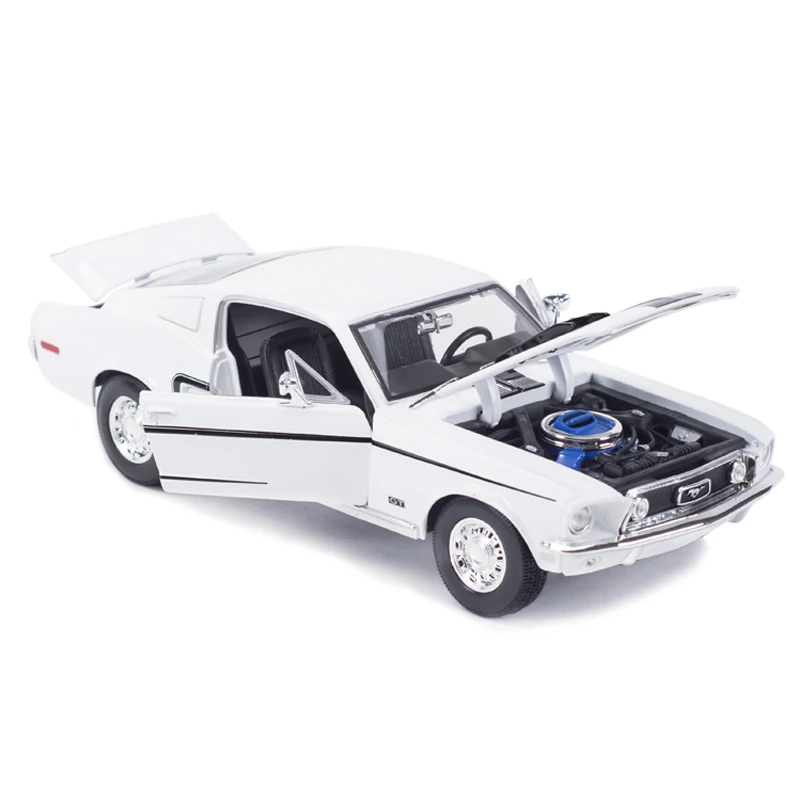 Maisto 1:18 1968 Ford Mustang GT Cobra Jet Sports Car статическое моделирование литые Автомобили