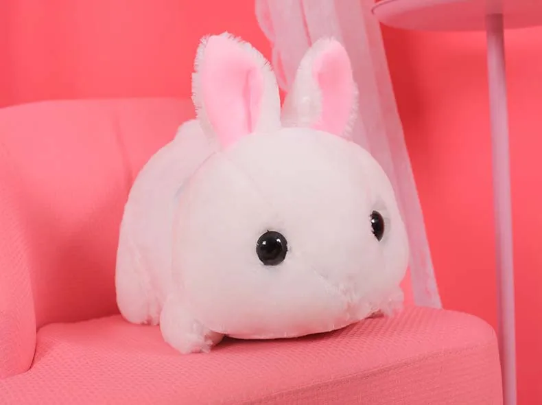 1 шт. 45 см Kawaii милый белый розовый кролик животные кролики Мягкие Плюшевые Игрушки для маленьких девочек на день рождения Рождественский подарок украшение комнаты