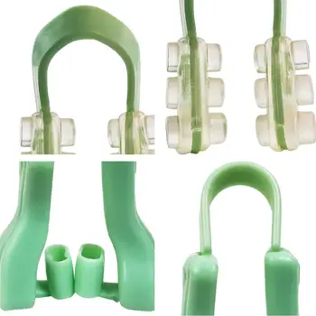 

2 Sets Nose Clips Night Sleeping Nasal Splint U-Type Silica Gel Combination Nose Clips Soft Small Sleeping Nose Clips for Woman
