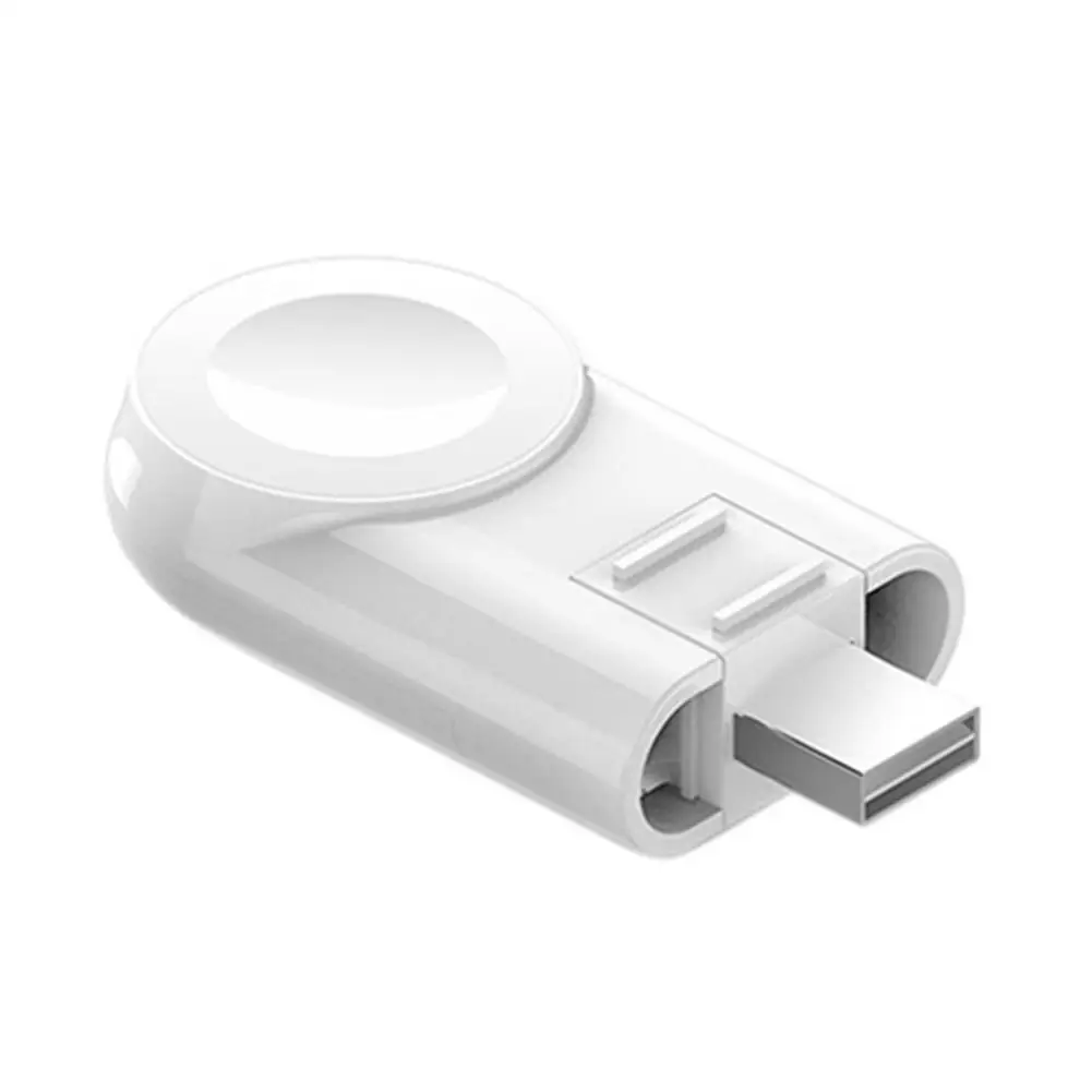 Для Apple Watch Series 1 2 3 4 IWatch портативное зарядное устройство мини магнитное Беспроводное зарядное устройство QI Беспроводная Зарядная база - Цвет: White