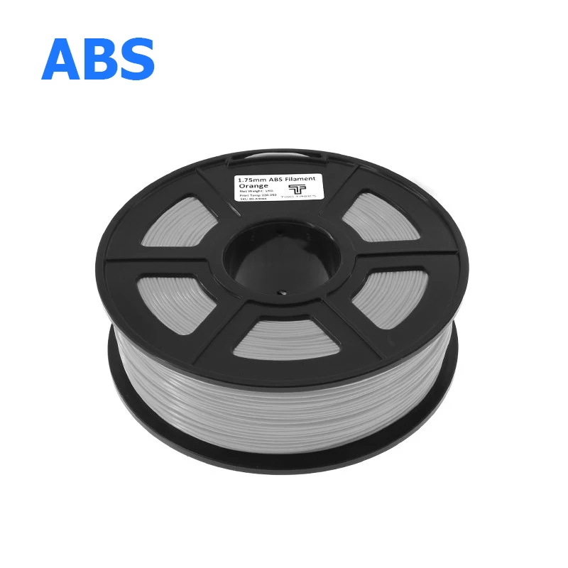 ABS gray 1kg Нить для 3D-принтера PLA или ABS на выбор 1,75 мм 1 кг пластиковые резиновые расходные материалы материал 8 цветов нить для 3D-принтера DIY - Цвет: ABS gray 1kg