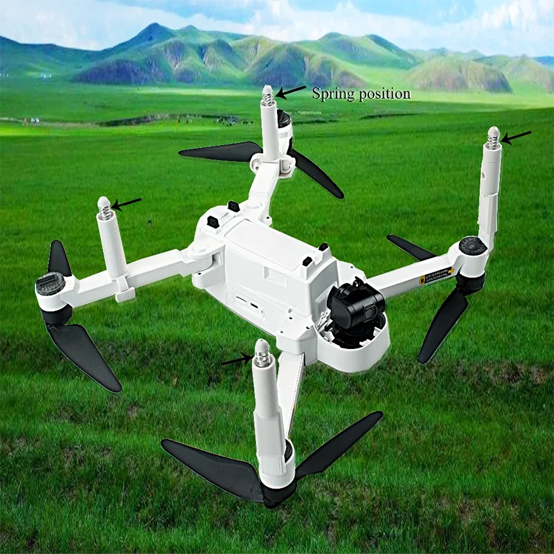 Пружина для модернизации шасси для Hubsan H117S Zino увеличенная подставка и складные принадлежности лезвие RC Дрон Квадрокоптер запчасти