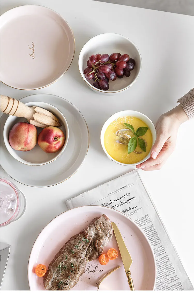 Ceramic-Pink-Gray-tableware-plate_14