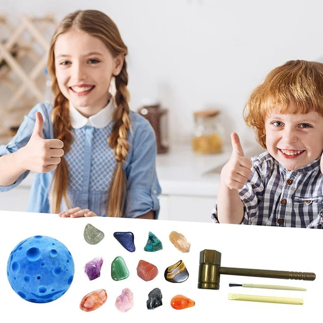 Rocks Minerals Dig Kit, Gemstone Dig Kit, Excavation Toys