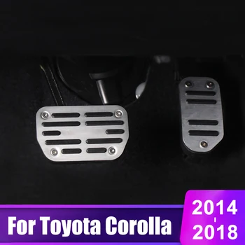 

Aluminum alloy Car Foot Pedal Fuel Accelerator Pedal Brake Pedals Cover For Toyota Corolla 2014 2015 2016 2017 2018 Accessories