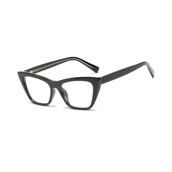 RFOLVE, модные, неоптические очки, для женщин, фирменный дизайн, кошачий глаз, оправа для очков, для девушек, Ретро стиль, оправа для очков, MI97 - Цвет оправы: Black Frame