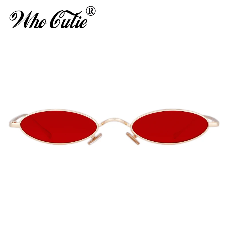 WHO CUTIE 2018 Red Small Oval Sunglasses 90S Men Women Brand Designer  Fashion Pink Yellow Sun Glasses Vintage Retro Shades 512B|designer  shades|fashion shadesretro shades - AliExpress