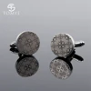 Men's Cufflinks TOMYE XK18S364 Flat Round Sleeve Plain French Shirt Wedding Cuff Links ► Photo 2/6