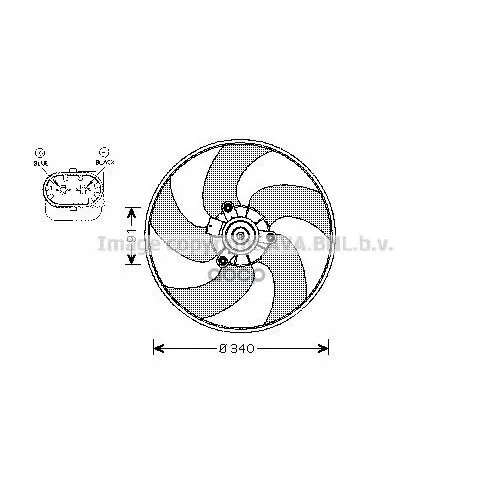 Вентилятор Охлаждения Двигателя Ava арт. PE7522