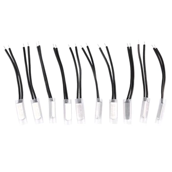 

10 Pcs Bimetal Temperature Control Switch Thermostat 80C N.C KSD9700