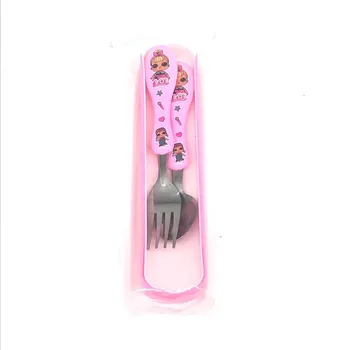 

Lol Surprise Dolls Children's Tableware Cutlery Combination Dining Room Tableware Travel Tableware Convenient Portable Tableware