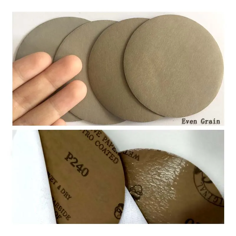20Pc 5 Inch 125MM Sandpaper sanding discs polish sand paper sandpaper tools Dry Water Sander Sheets Assorted Grits Abrasive Sanding Disc for Wood Furniture Car Metal Finishing