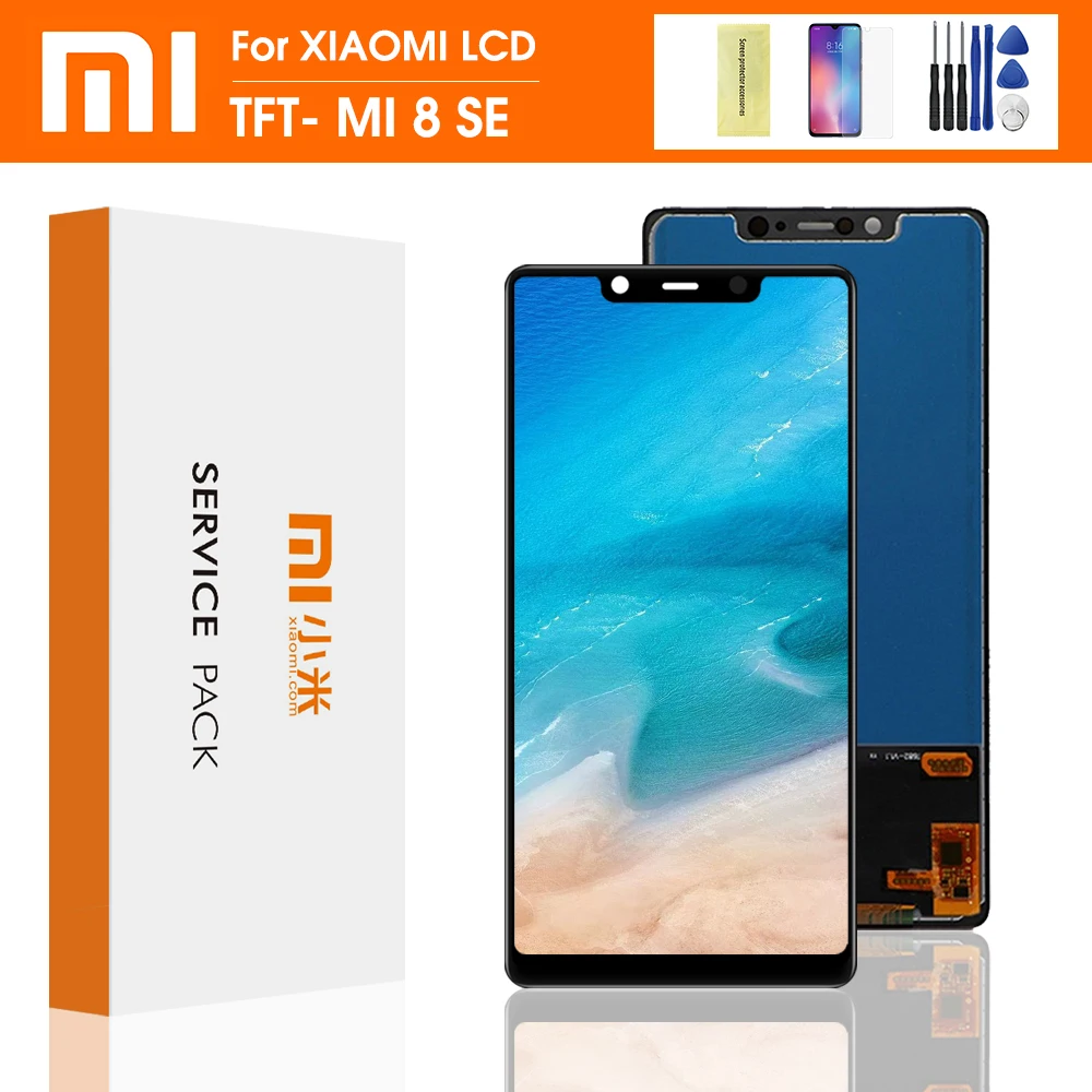 100% тест для Xiaomi Mi8 SE ЖК дисплей сенсорный экран дигитайзер с рамкой сборка Замена 8