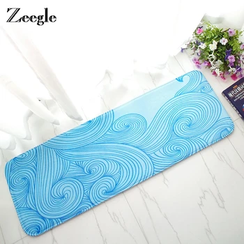

Zeegle Wave Stripe Doormat For Entrance Long Floor Mat Kitchen Non-slip Mat Home Living Room Carpet Bathroom Bath Rug