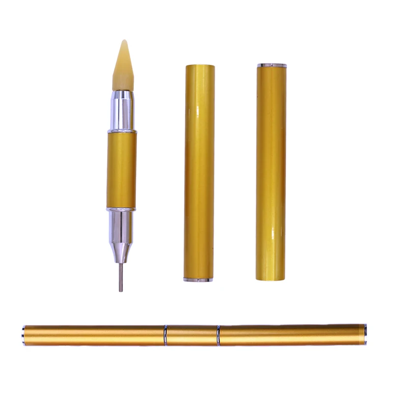 1set/lot quality Crystal Pen picking up Rhinestones Gems Sticky Wax Pencil DIY Tools for Nail art Cloth Diamond Picker Painting 