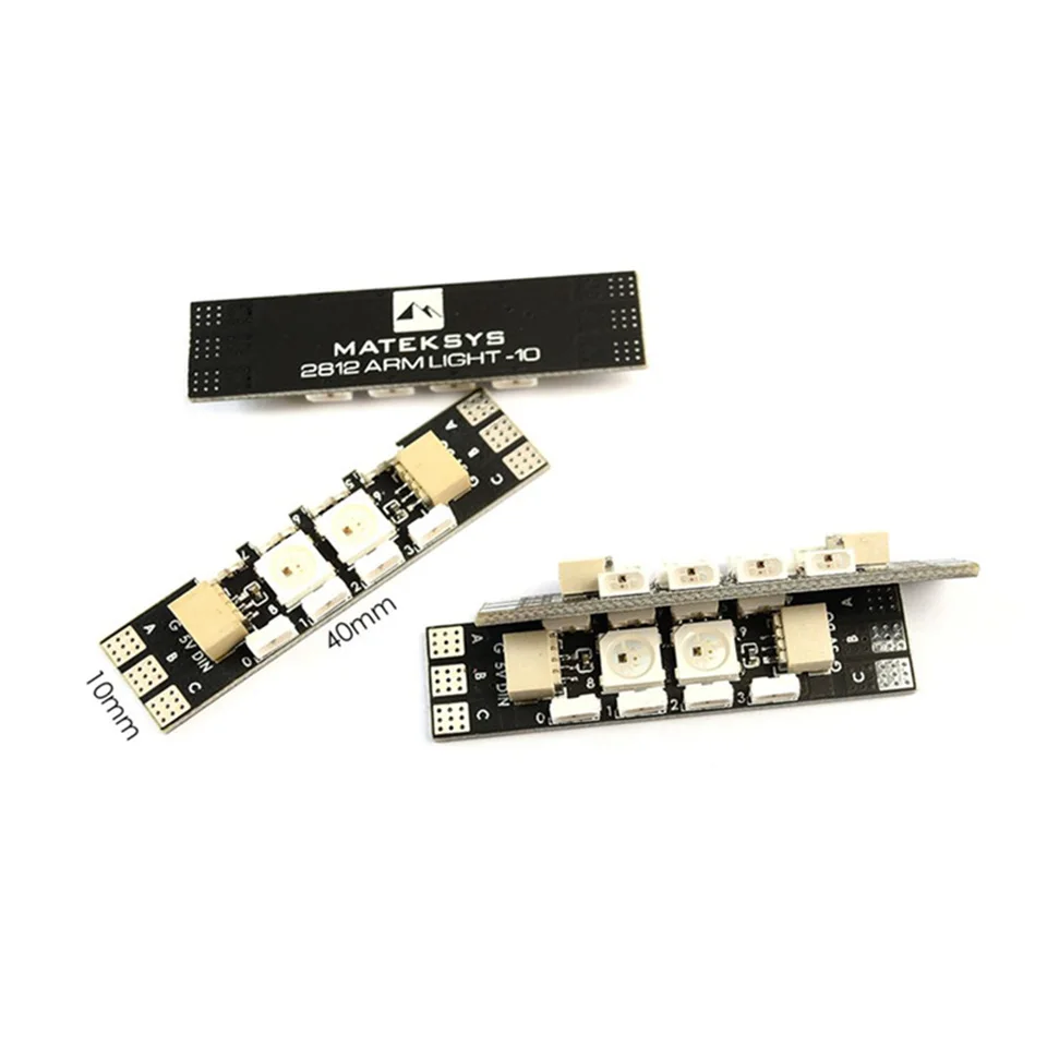 

MATEK 2812ARM-10 MATEKSYS 2812ARM LIGHT 10 LED Input 5V 4x LED strips 4x Silicon Cables Compatible 2812-Ctrl 2812ARM-4 2812ARM-6
