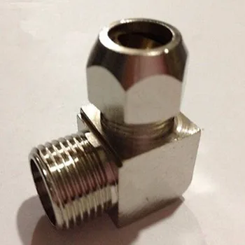 

2pcs 1/2" BSP Male Thread Elbow Brass Fit 16mm OD Tube Coupler Adapter Connector Compression fitting For Tubing