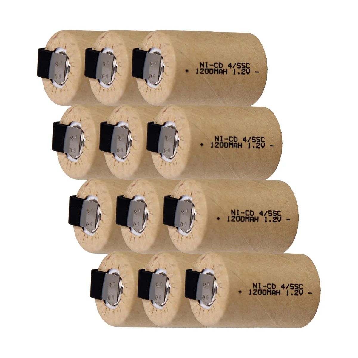 Истинная емкость! 12 шт 4/5 SC batteria 4/5 SubC батарея аккумуляторная батарея 1,2 V 1200mAh power bank Ni-Cd 4/5SC аккумулятор