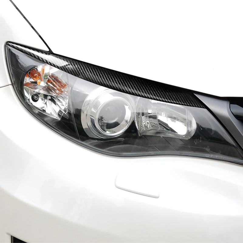2 шт. Автомобильные фары из углеродного волокна веки брови наклейки для Subaru Impreza 08-11Wrx 10